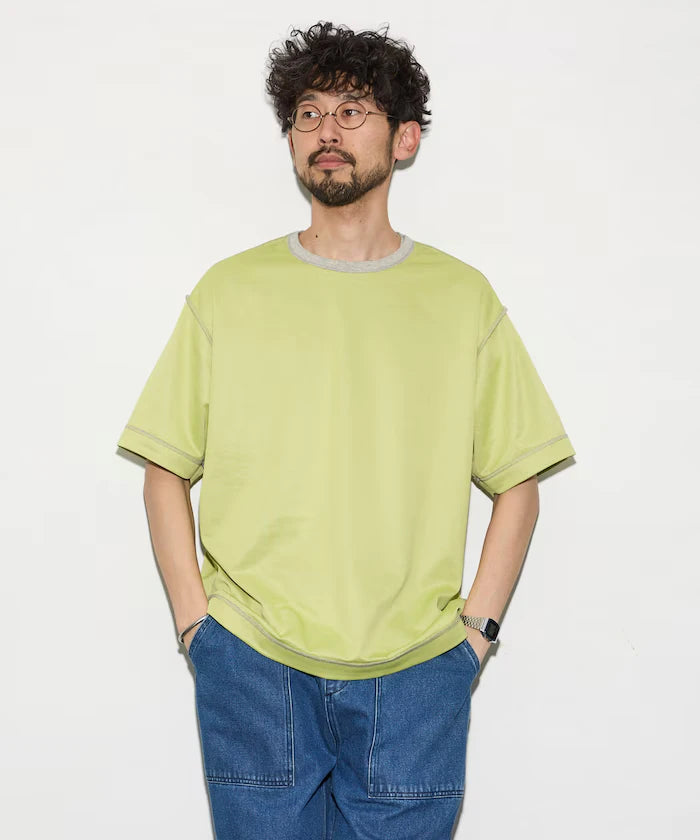 Relaxed Fit Reversible Cardboard Short Sleeve T-Shirt / Color Design