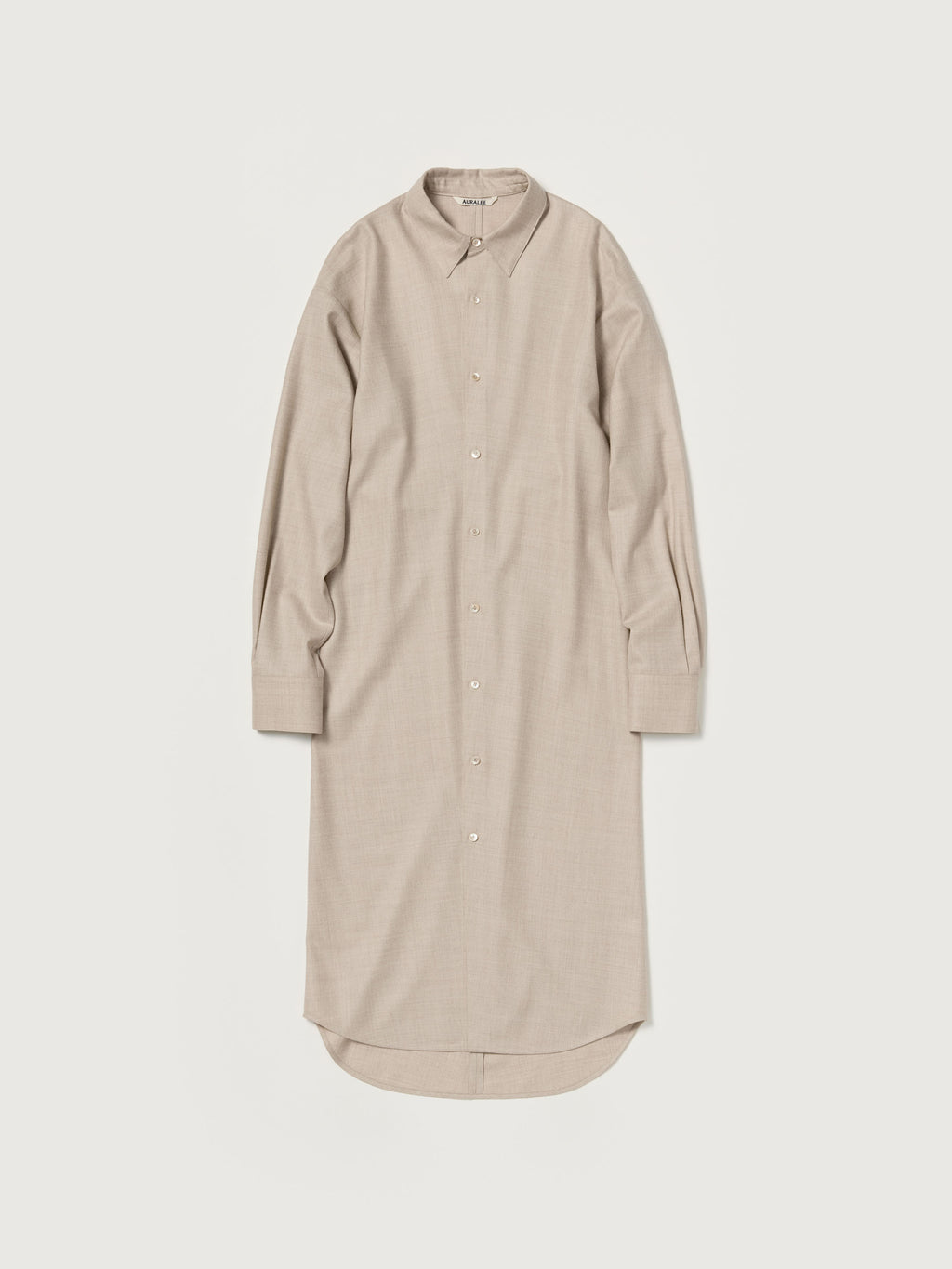 SUPER LIGHT WOOL SHIRT DRESS