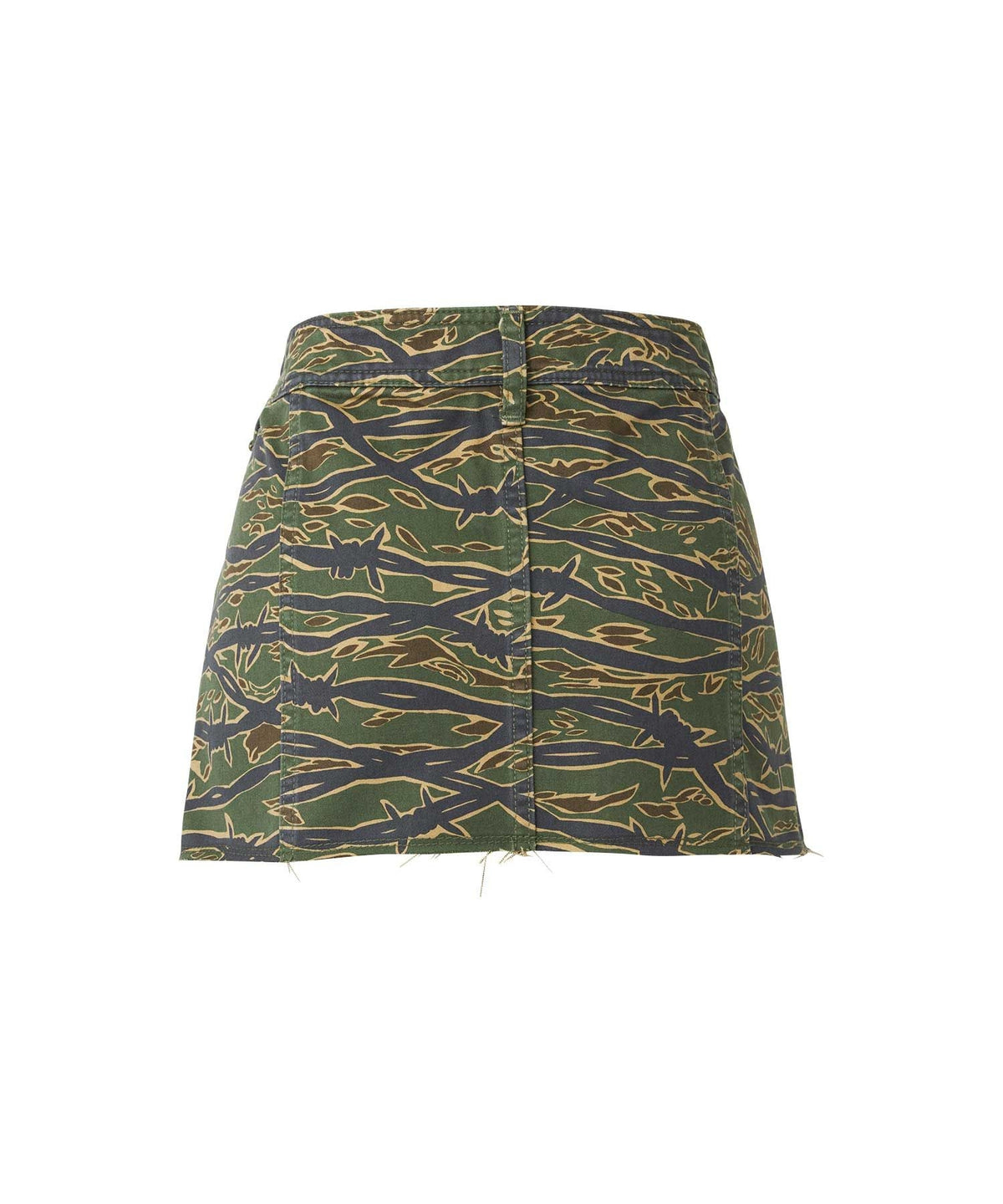Noise Patch Military Low Rise Mini Skirt