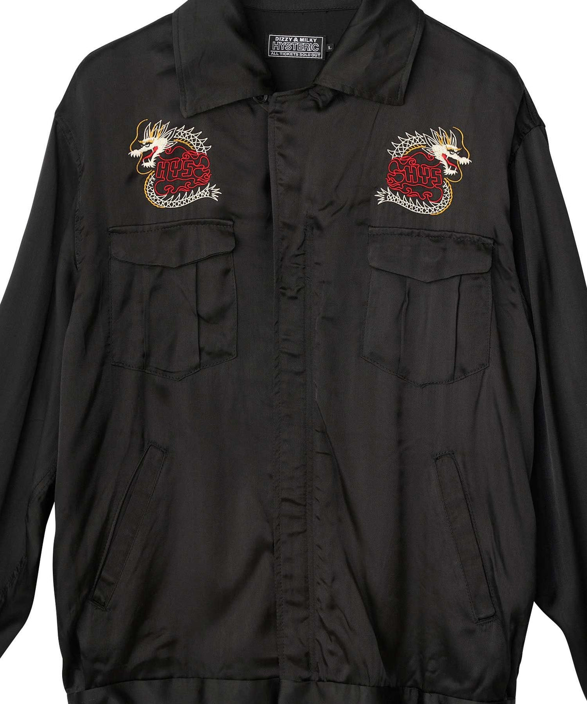 DRAGON FLAME Embroidered Souvenir Shirt