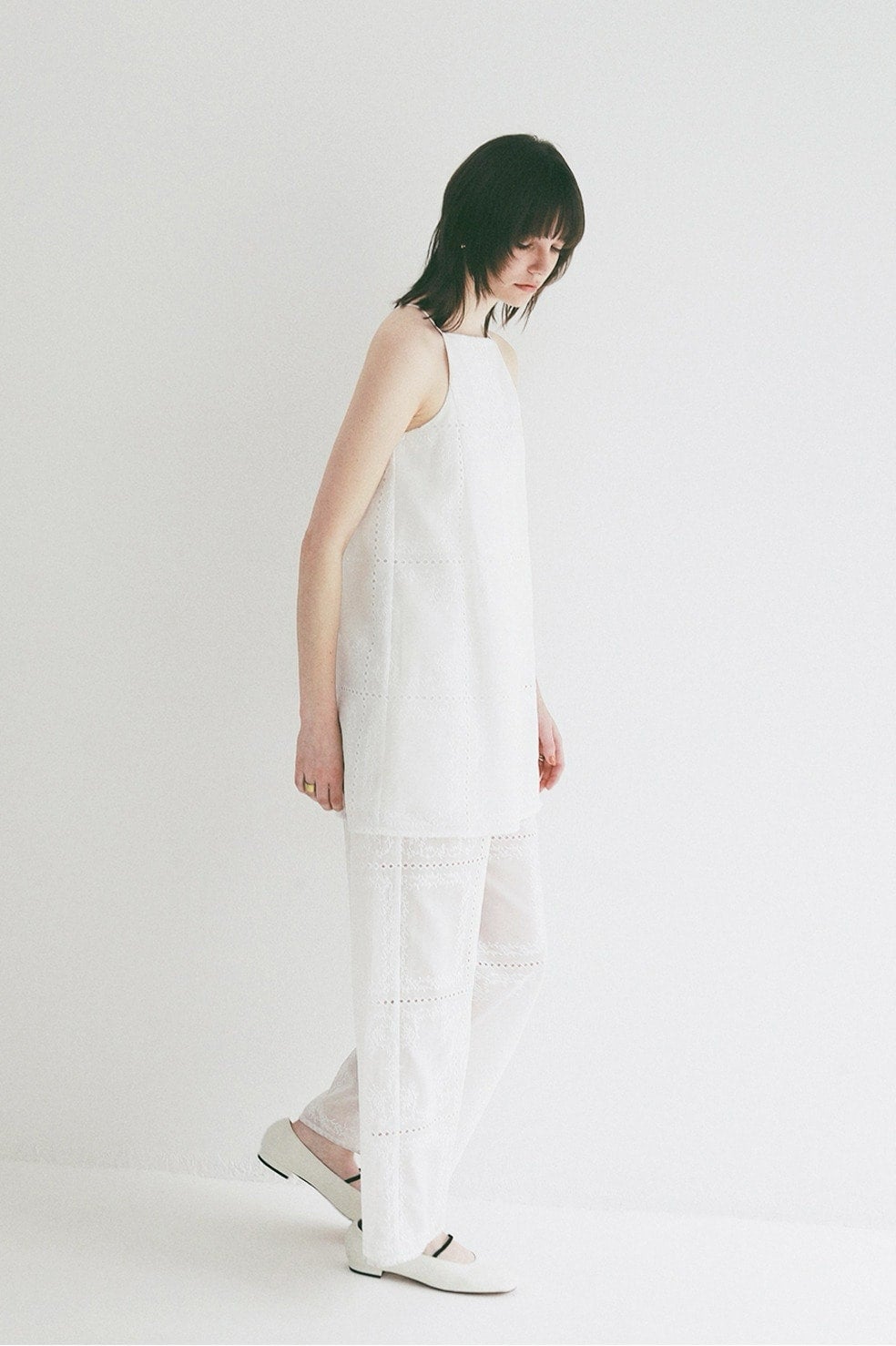 EMBROIDERY LACE CAMI ALL IN ONE