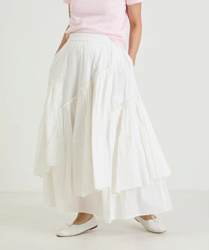 India Frill Maxi Gathered Skirt