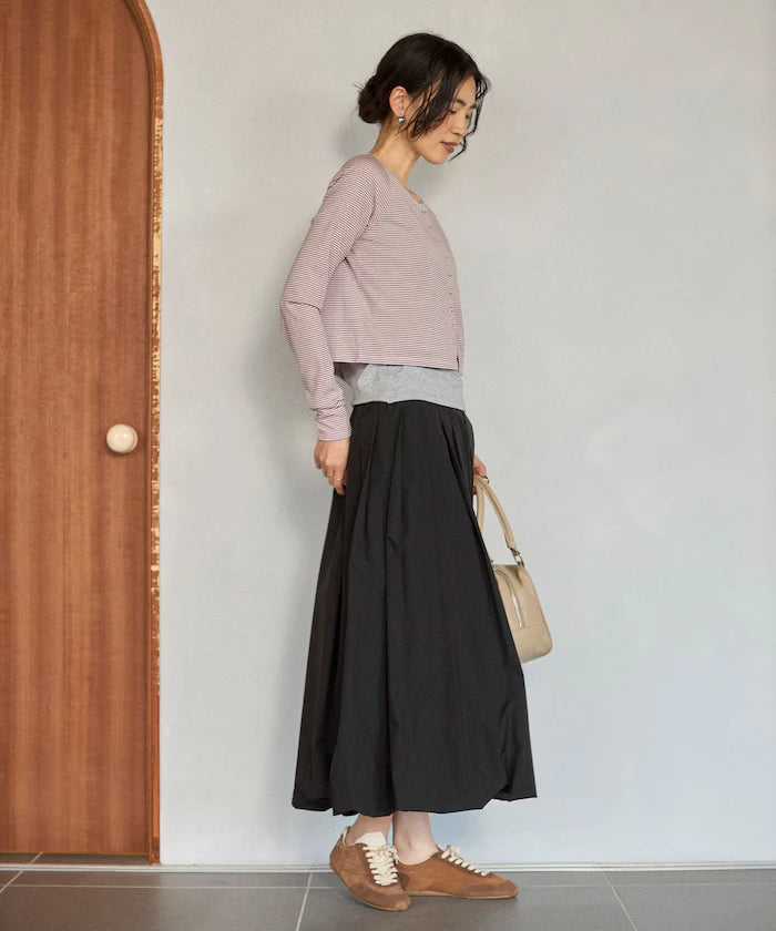 [February 12, 12:00 Release] Layered Set Top / Striped Cardigan & Camisole