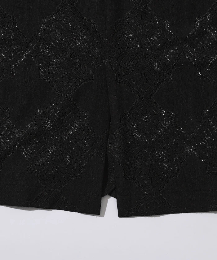 [February 12 12:00 Release] Panel Lace Shirt Jacket / Compatible with Setup
