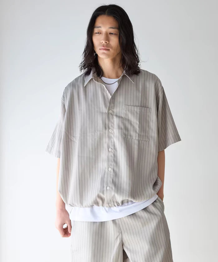 Spindle Stripe Short Sleeve Shirt / Compatible with Setup
