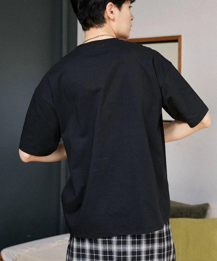 <Functional Material> Shime Bright Dog Print T-shirt Limited Edition