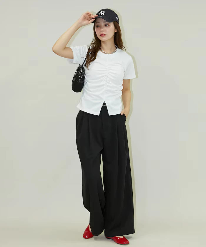 2-pleat slacks pants limited edition