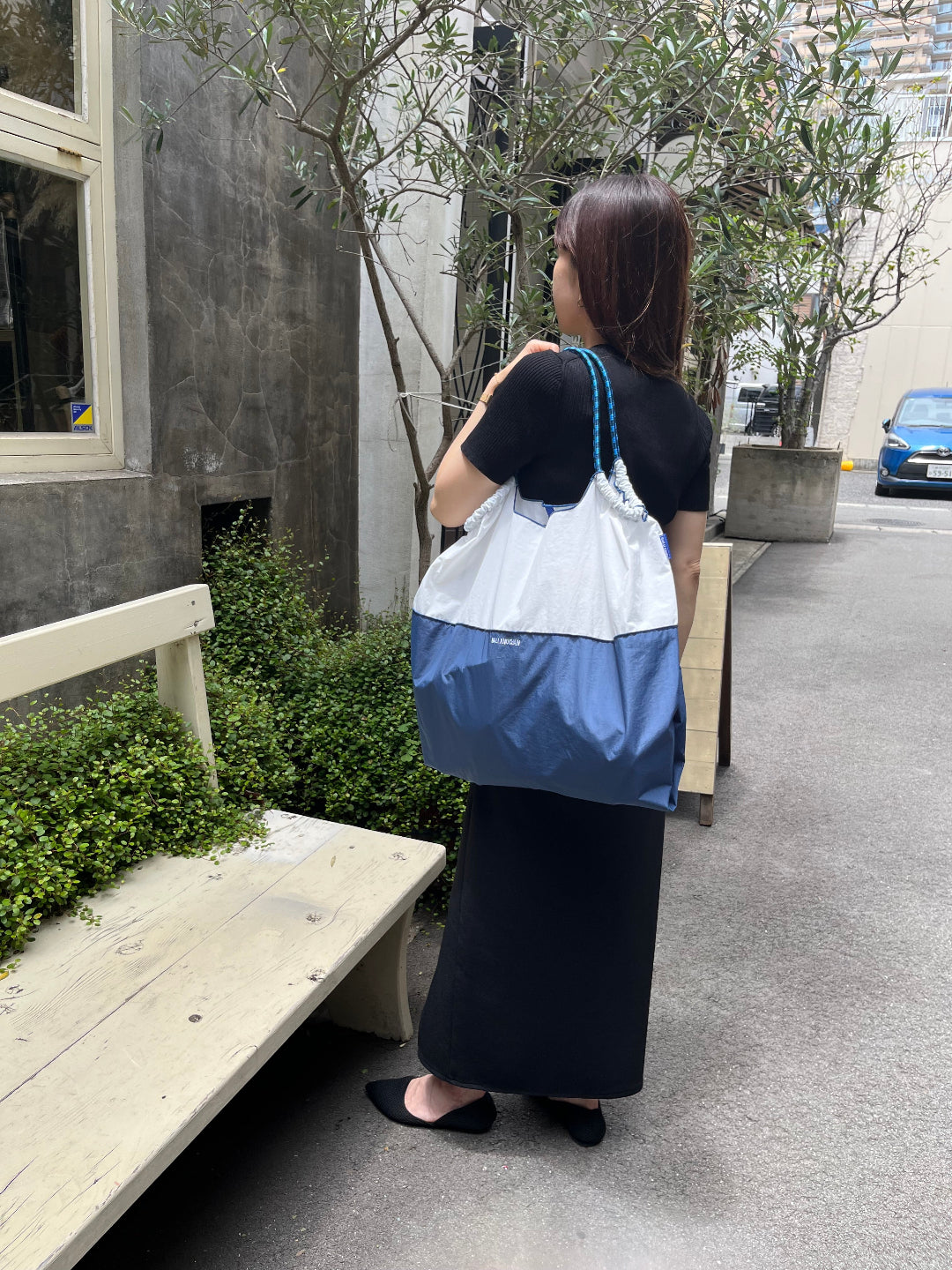 Bicolor Model(L#0432 WHITE/BLUE-301195