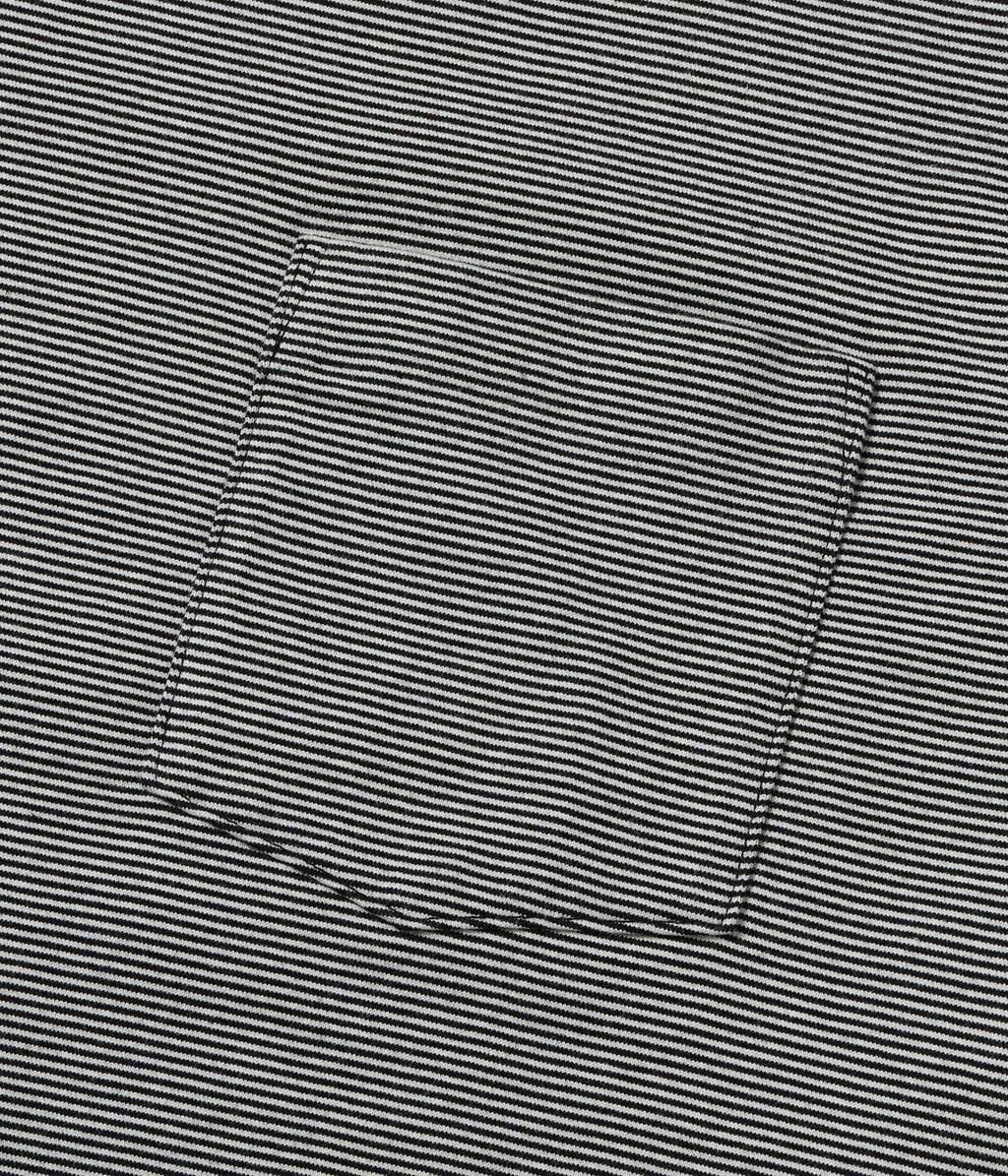 WHITESVILLE 30/2 FINE-LINED BORDER T-SHIRT