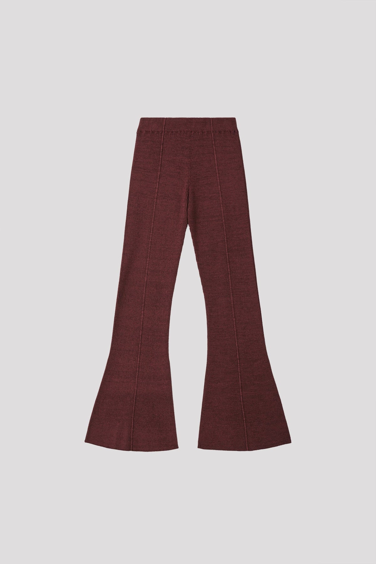 PORTRAIT VELVET TIGHT FLARE PANTS