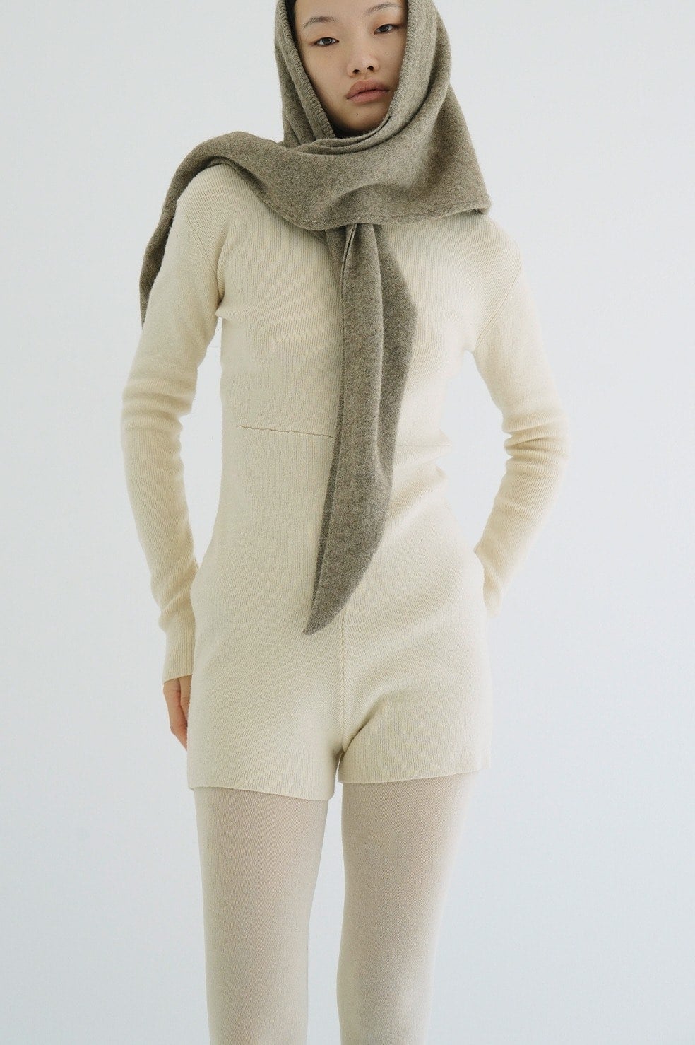 WOOL SHORT KNIT ALL IN ONE