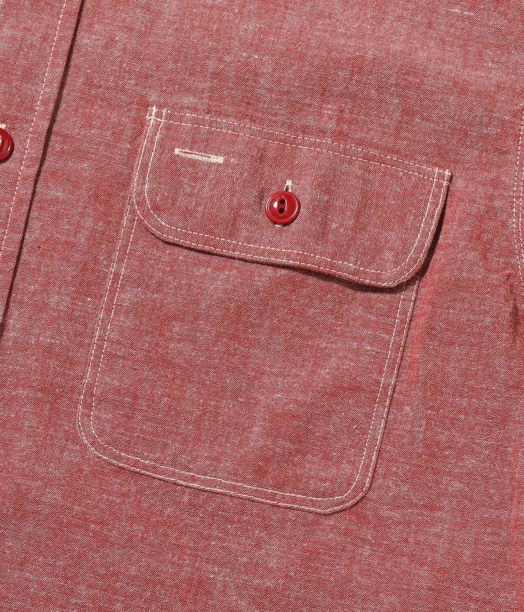 Red Chambray Work Shirt