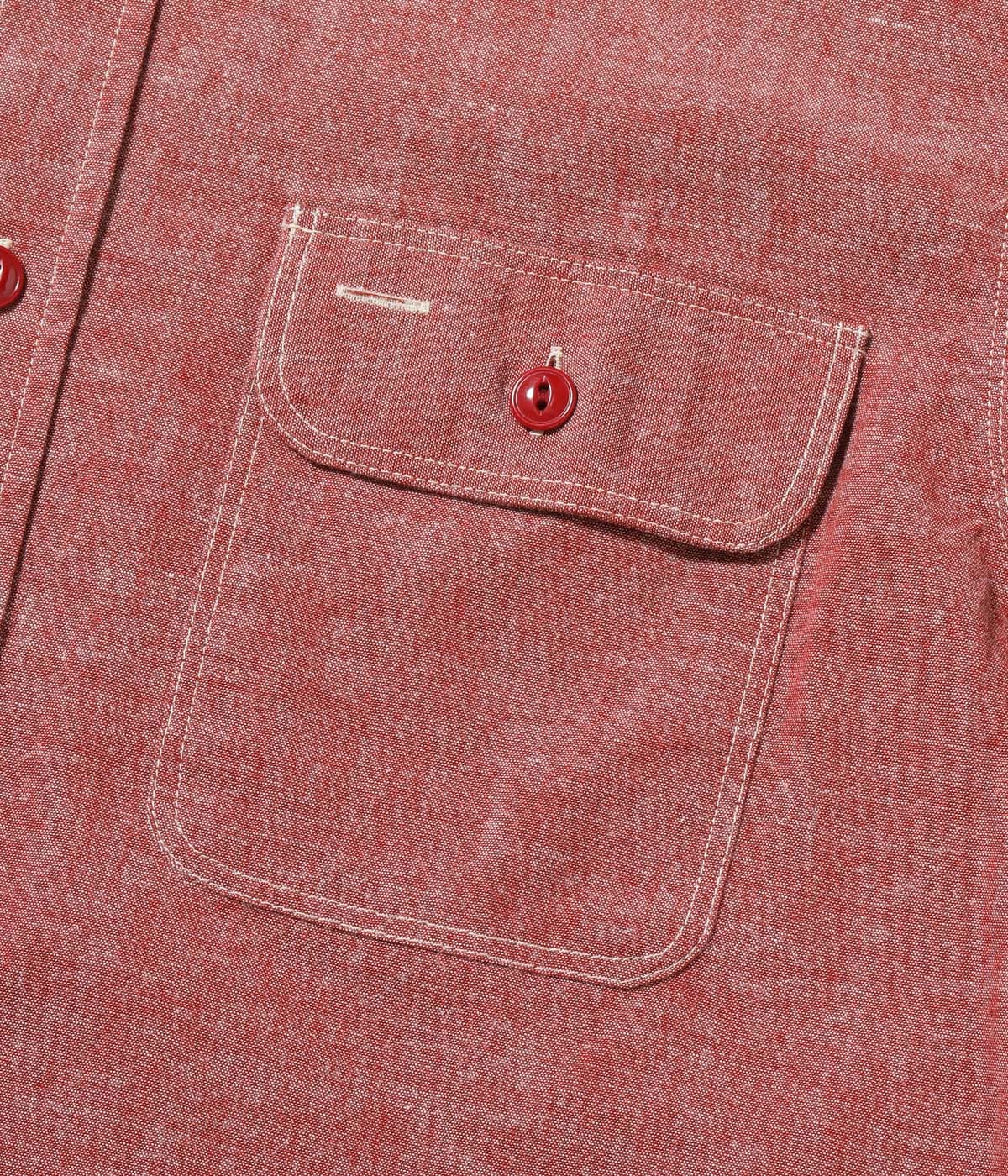Red Chambray Work Shirt