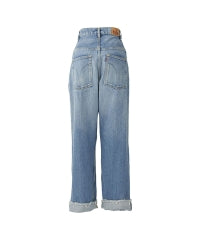 Resize Denim Straight Pants