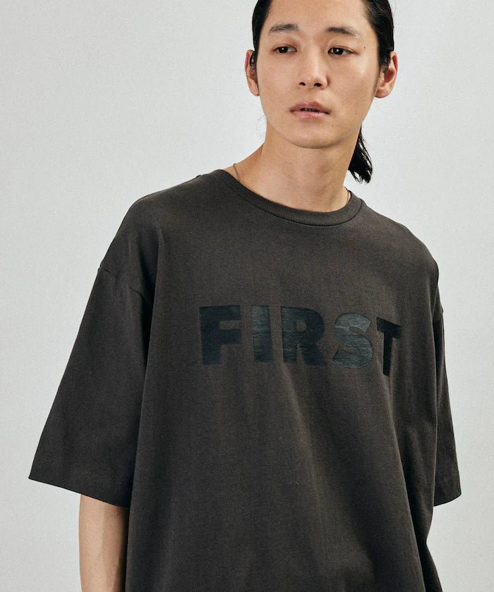 6 Ounce Front Logo Print Crew Neck T-Shirt / Print T-Shirt PR FIRST 【Limited Edition】
