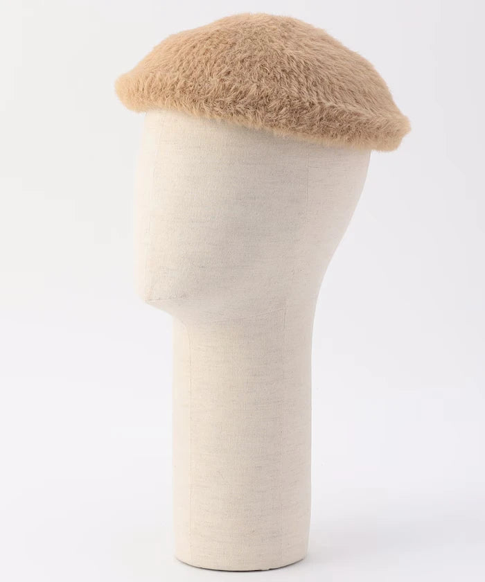 Mohair-Like Beret Hat