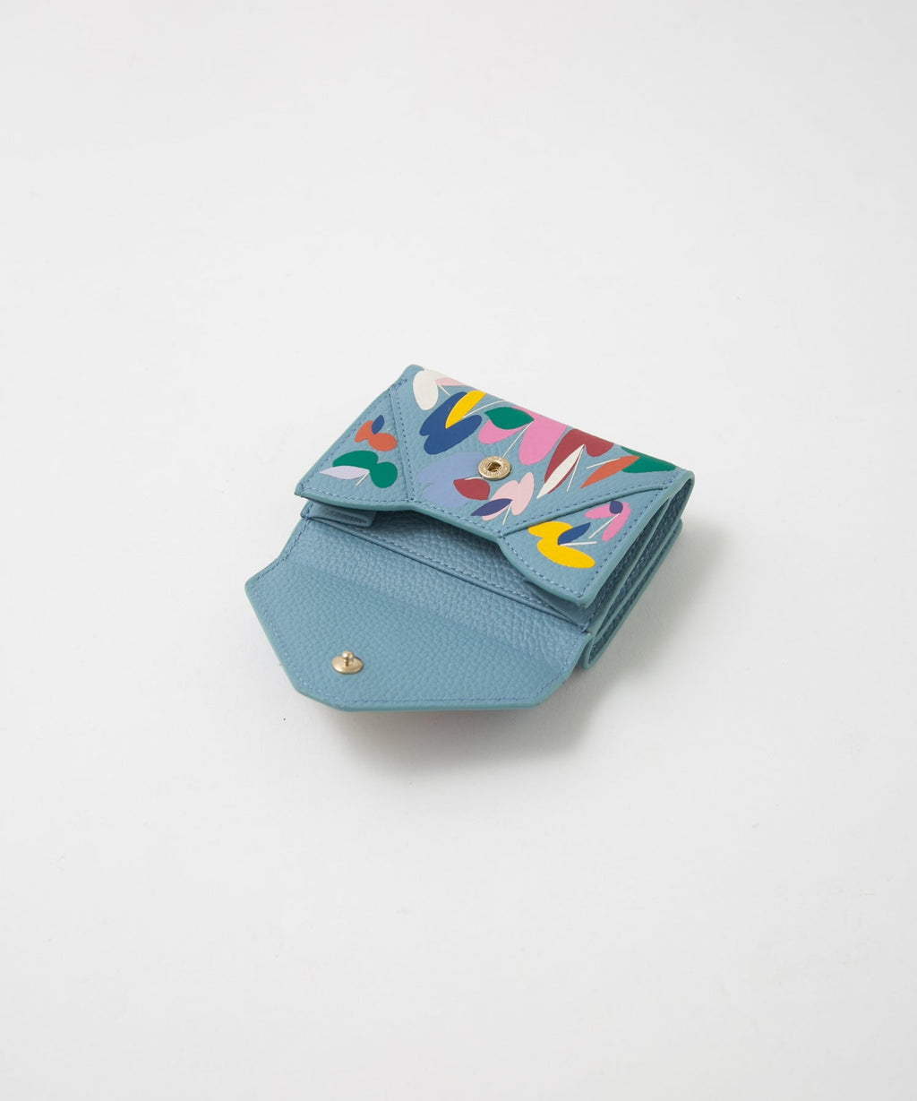SHOGO SEKINE Collaboration Tri-fold Wallet Light Blue SMO-SKN#36