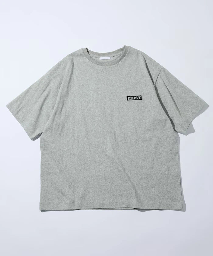 6oz Front Logo Embroidery Crew Neck T-Shirt / Back Print T-Shirt PRINT LEFT CHEST EMBROIDERY BOX FIRST