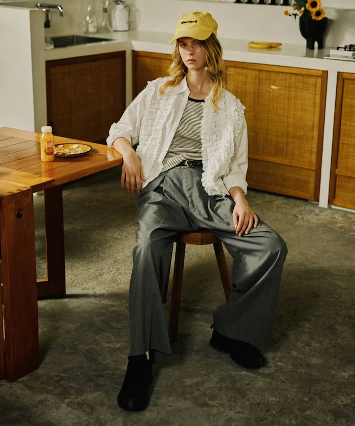 Tuck Wide Slacks Pants