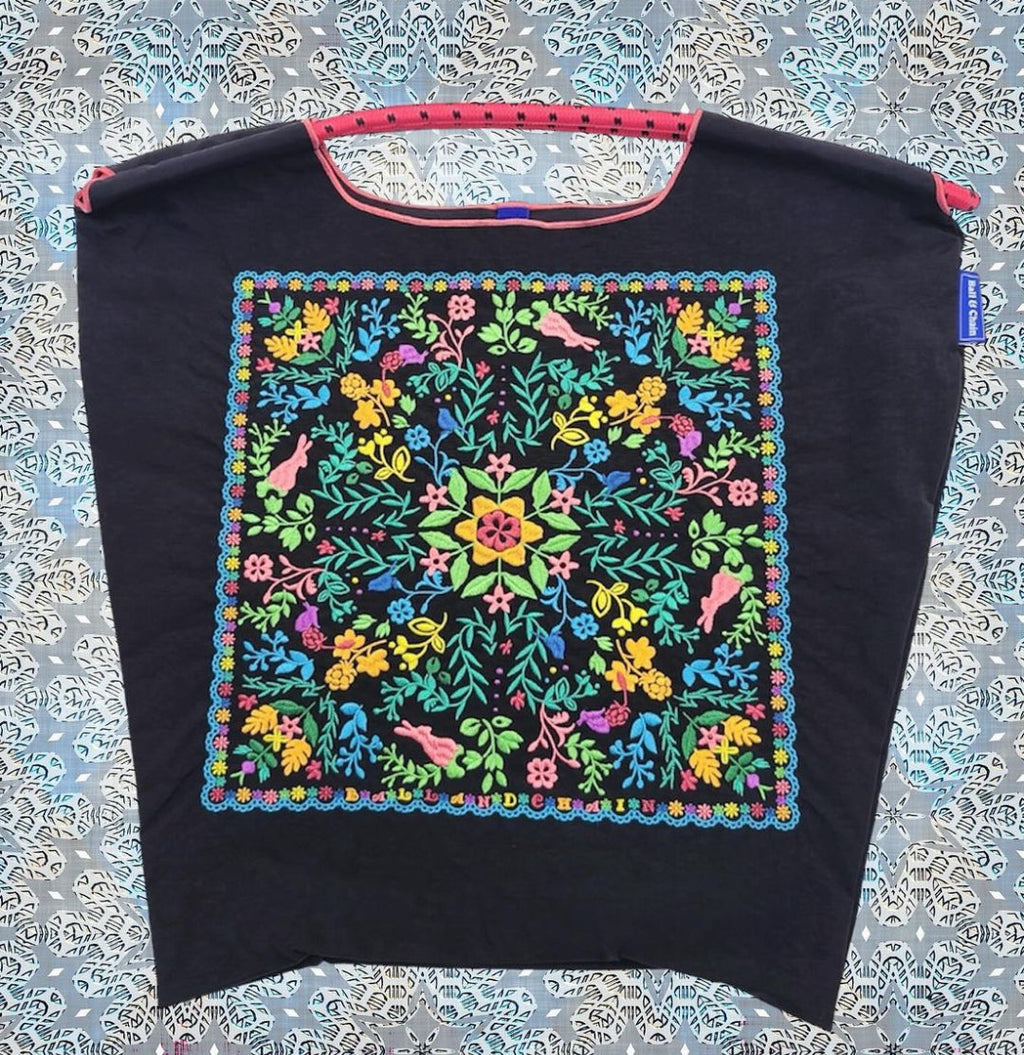 FLOWER BANDANA (Flower Bandana) M#01BLACK-301051