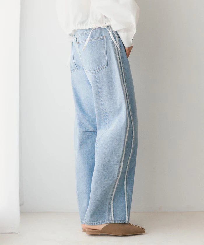 Side Fringe Curve Denim