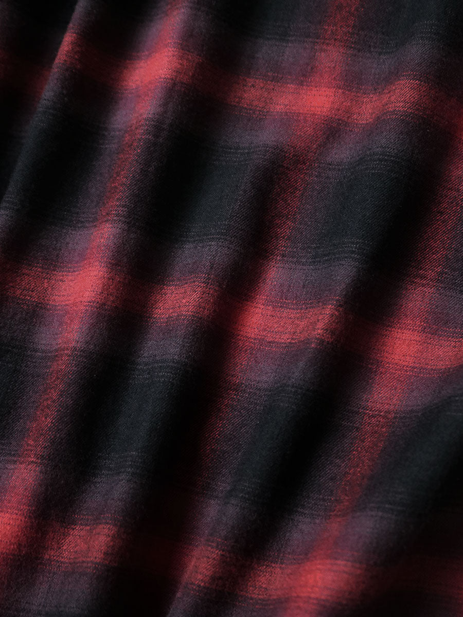 Cotton Rayon Shadow Check Langue Color Bow...