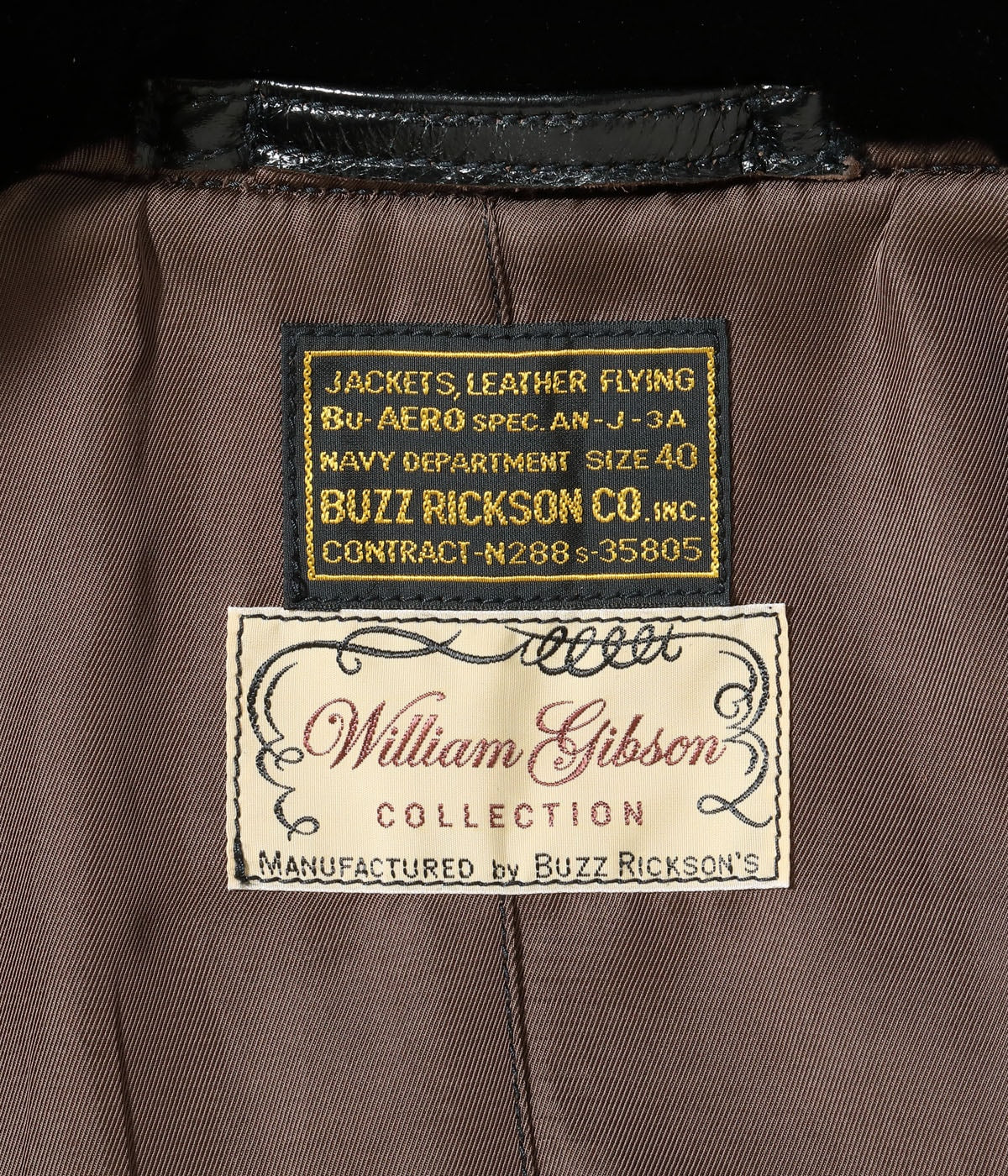 WILLIAM GIBSON COLLECTION Type BLACK AN-J-3A HORSEHIDE MODEL