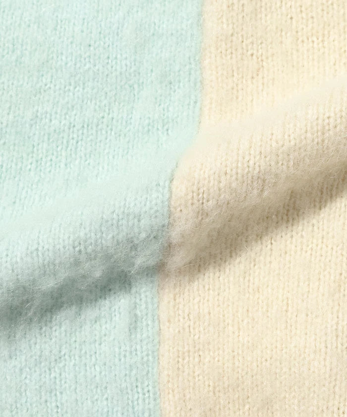 Alpaca Blend Bicolor Knit Vest