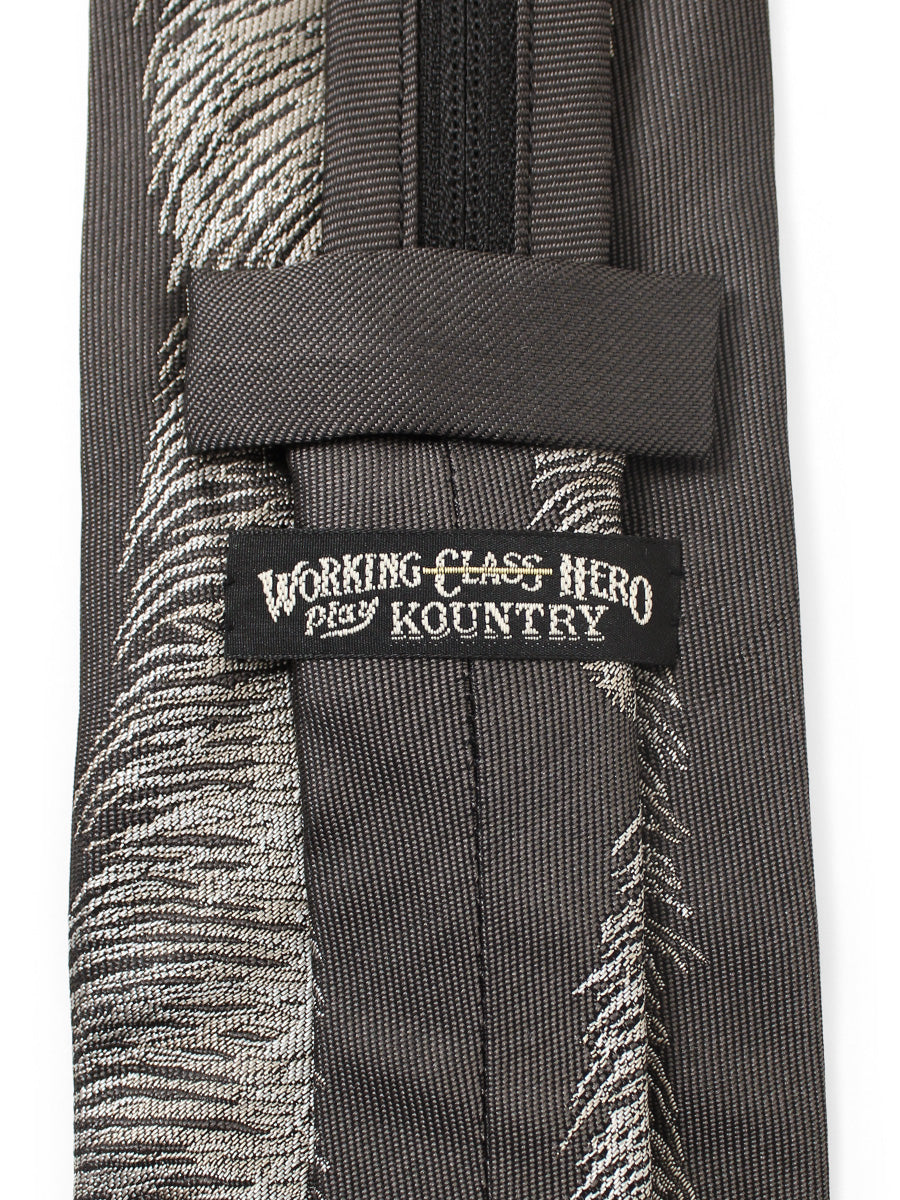 Silk Twill Feather ZIP Tie