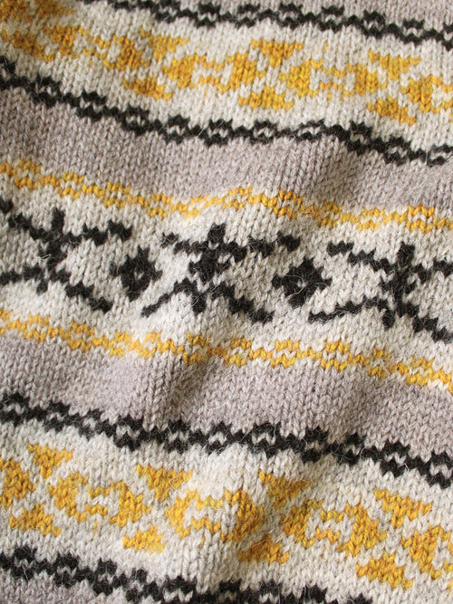 3G Wool Yellowknife Fair Isle ZIP Short...