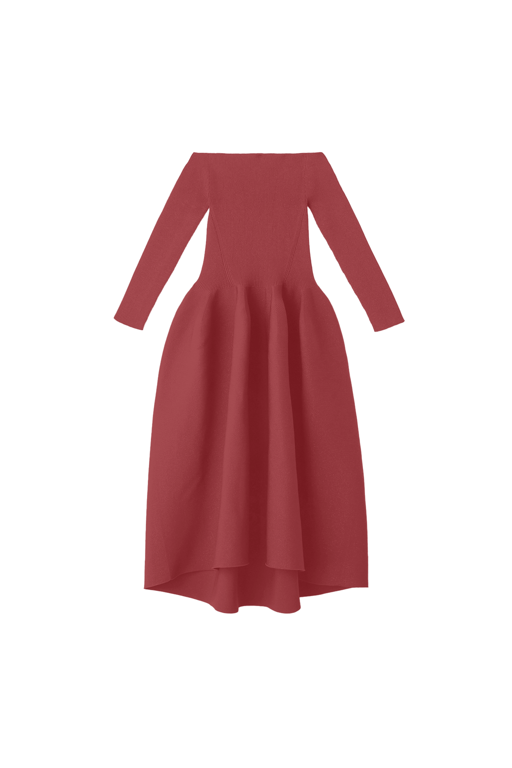 POTTERY HS OFF SHOULDER LONG SLEEVE DRESS