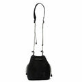 WATER PROOF SUEDE MINI DROW STRING SHOULDER/BLACK