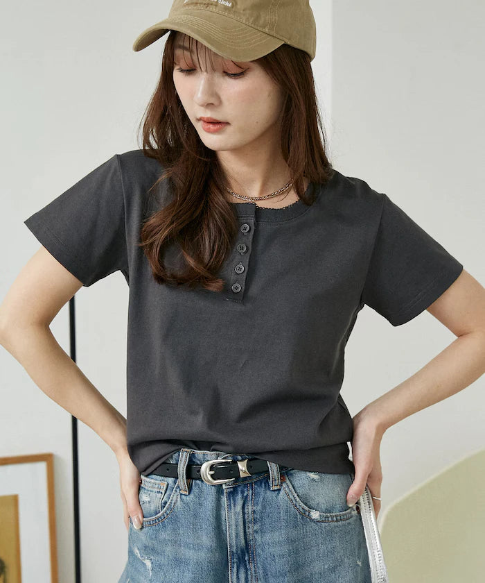 Picot Race Henry Neck T-Shirt Limited Edition