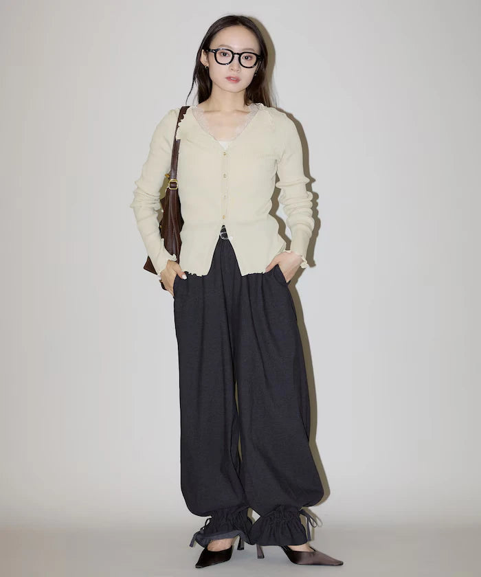 Collar Lace Mellow Layered Cardigan Limited Edition