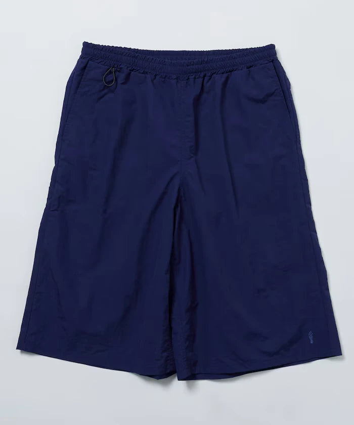 Nylon Sleek Water Length Baggy Shorts