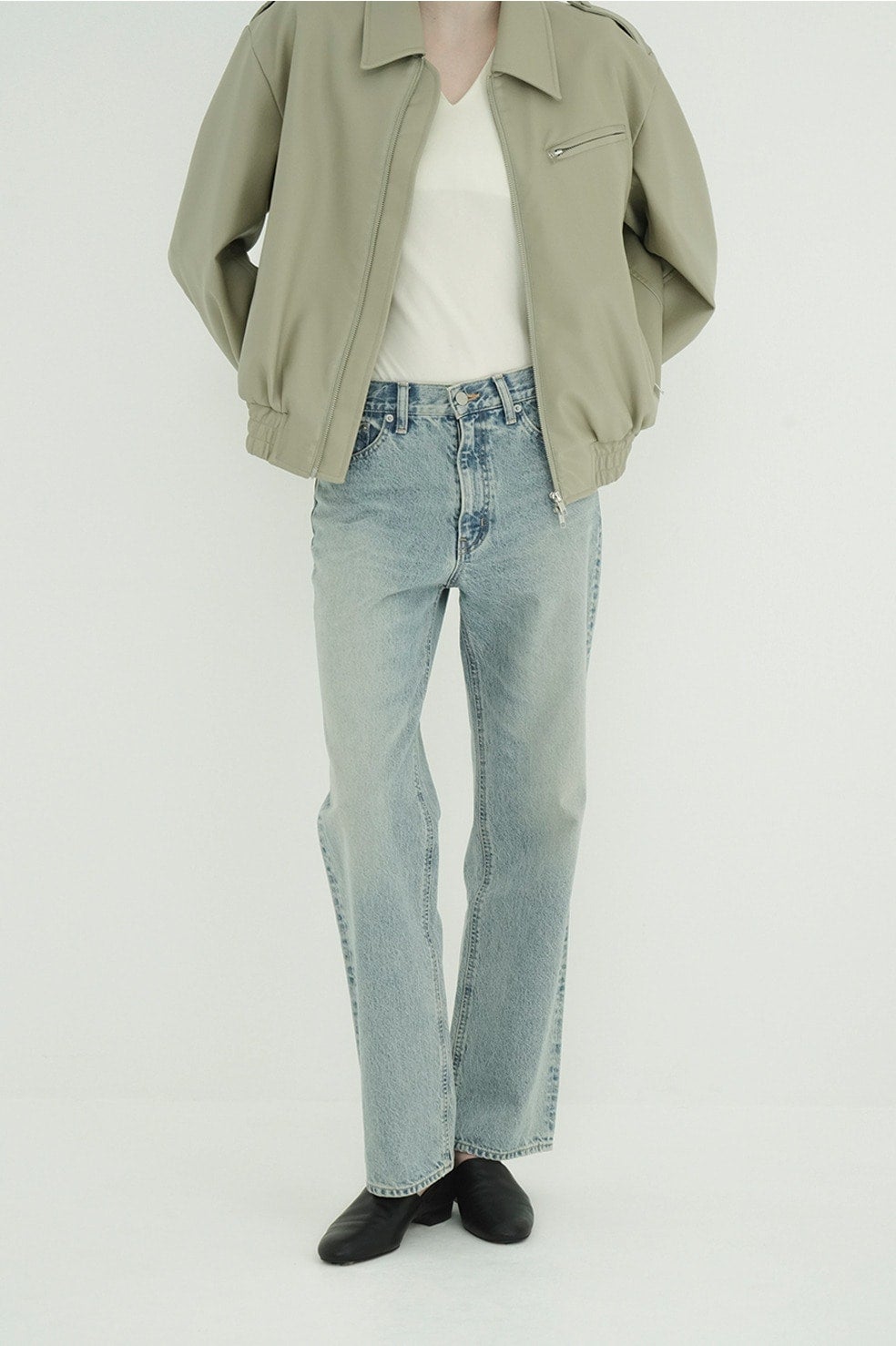 STRAIGHT DENIM PANTS