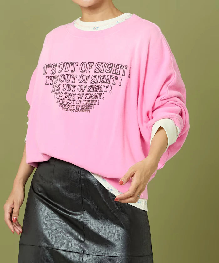 Fade Print Dolman Sweat