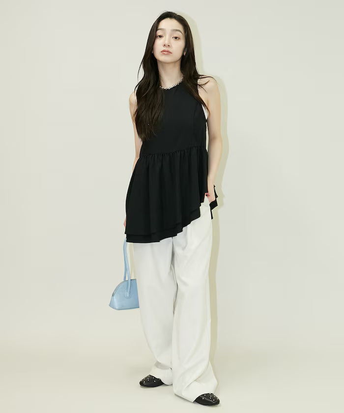 Nylon Washer Asymmetrical Blouse Limited Edition