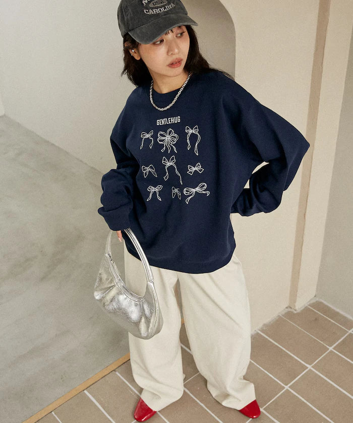 Ribbon Embroidery Crew Sweat Limited Edition