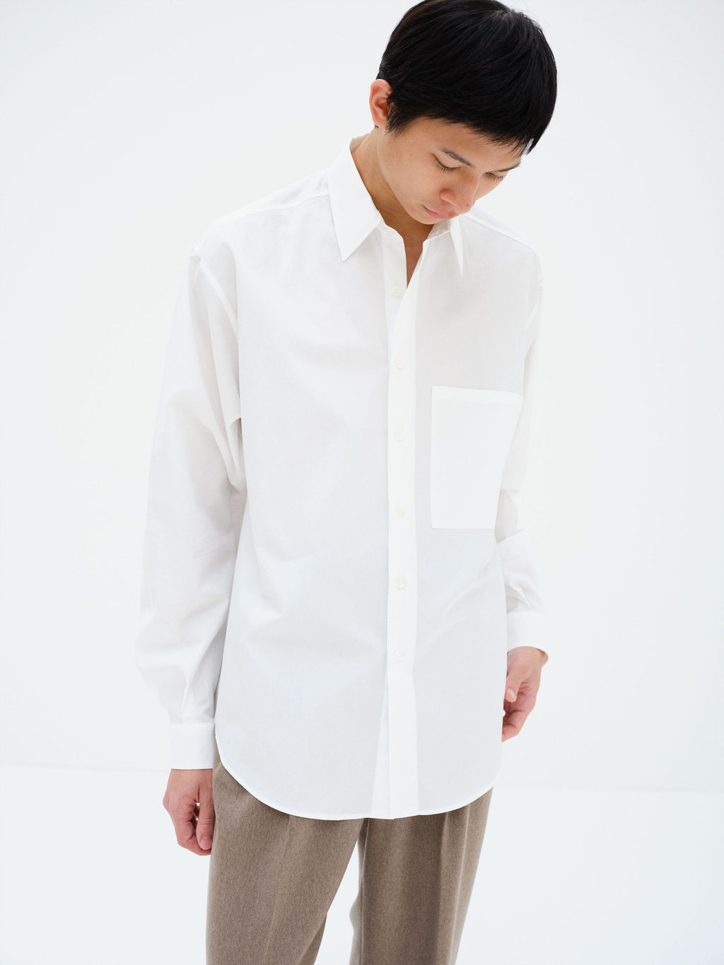 WASHED FINX TWILL BIG SHIRT