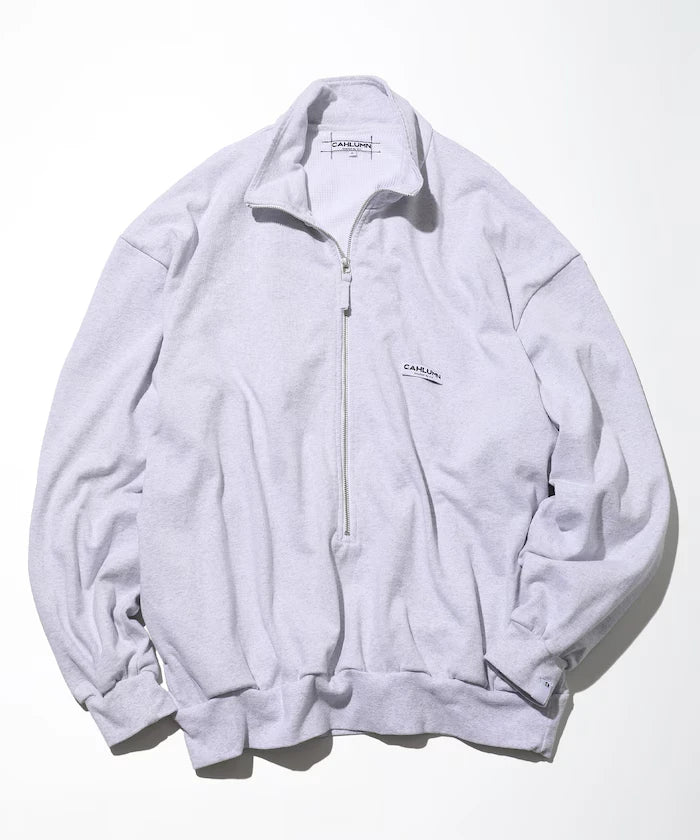 Heavy Weight Jersey Thermal Lined 3/4 Zip Cadet Collar Shirt