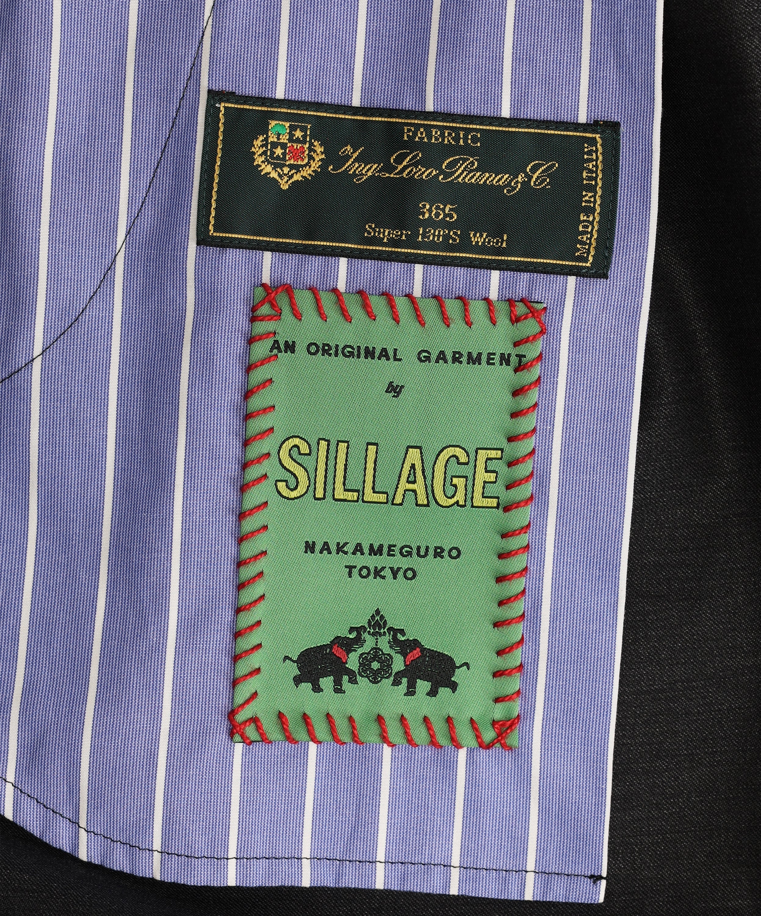 pantalon baggy loro piana black