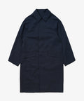 balmacaan coat gabardine navy
