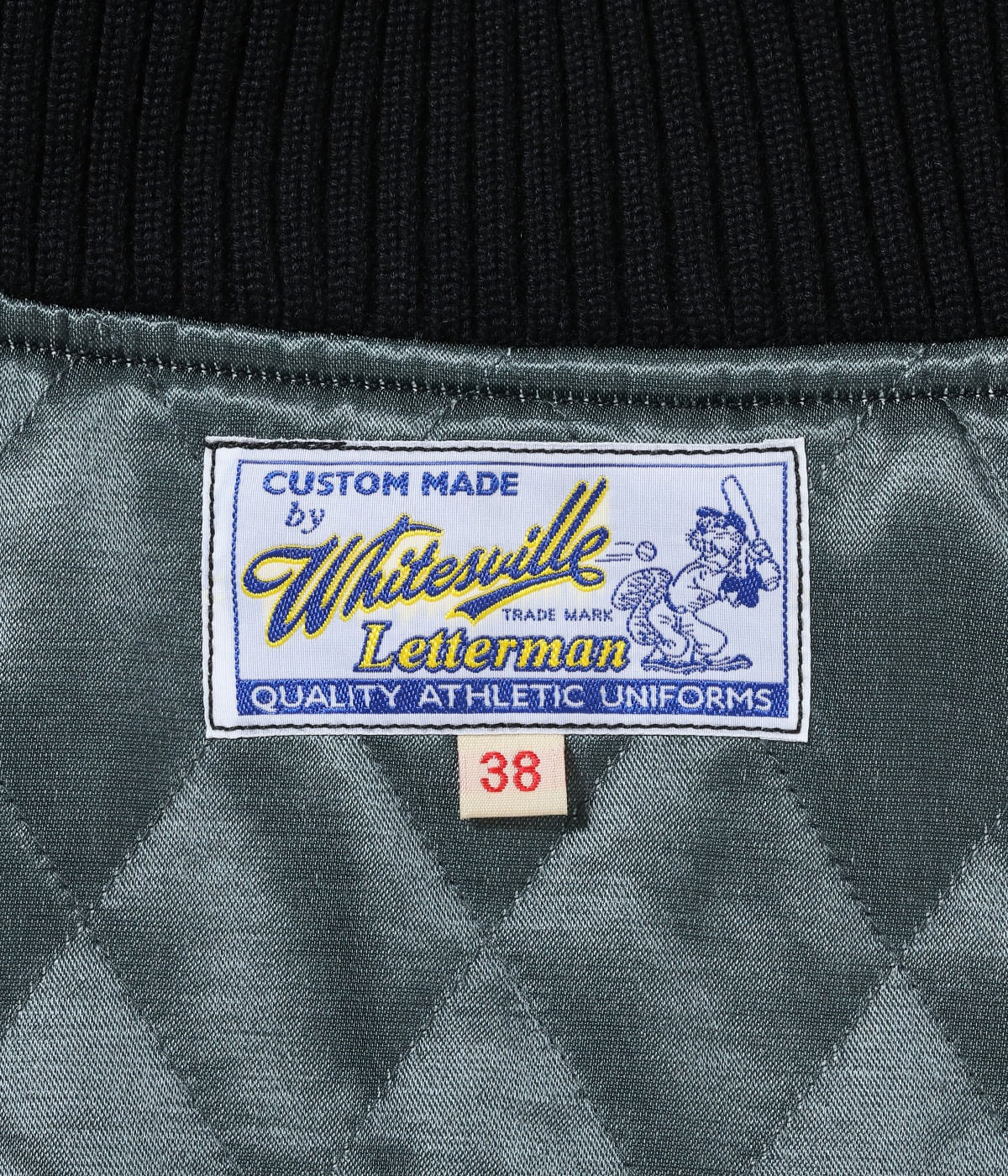 30oz. WOOL MELTON AWARD JACKET “POLAR BEAR” (BLACK)