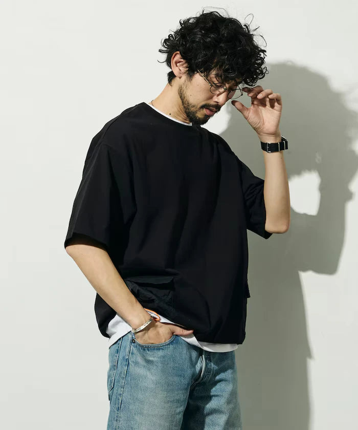 6 Ounce Side Pocket Spindle Short Sleeve T-Shirt / Big Silhouette
