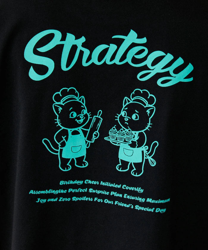 <Functional Material> STRATEGY Cat Print T-Shirt Limited Edition