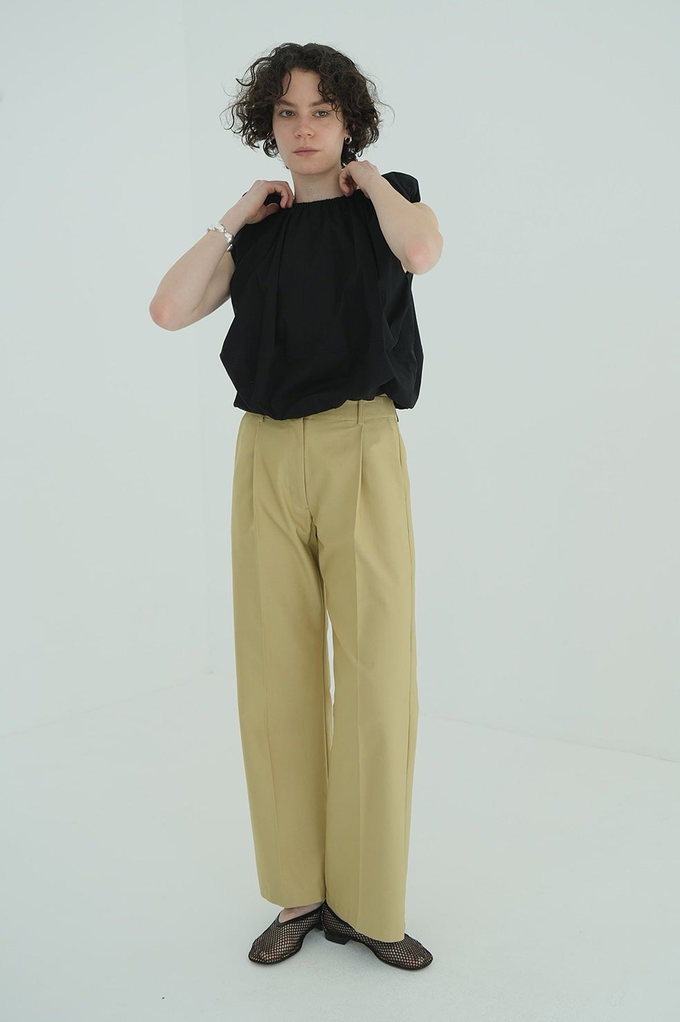 2WAY GATHER BELT PANTS