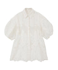 FLOWER LACE WAIST SHAPE TOPS
