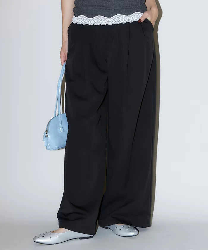 2-pleat slacks pants limited edition