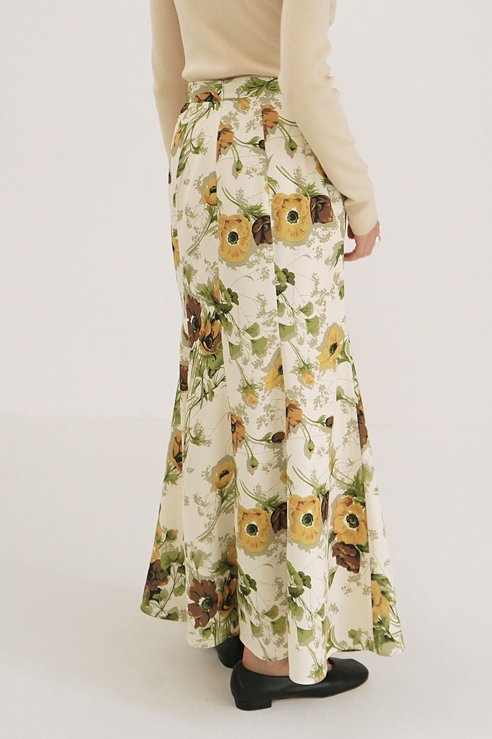 SCARF FLOWER MERMAID SKIRT